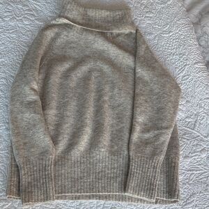 Aritzia Heather/Oatmeal Cowl Neck Sweater